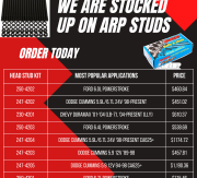 ARP Head Studs are in stock