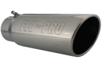 Flo-Pro 4"x5"x15" Embossed Bolt on Stainless Steel Tip
