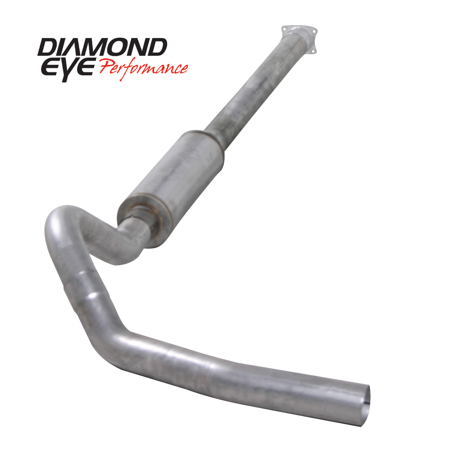 Diamond Eye 4" Single Exhaust, 2001-2005 Duramax, Aluminized 