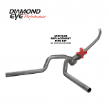 Diamond Eye Exhaust ‘03-early 04 5.9L CUMMINS 2500/3500 4” Turbo Back Dual Stainless, no muffler